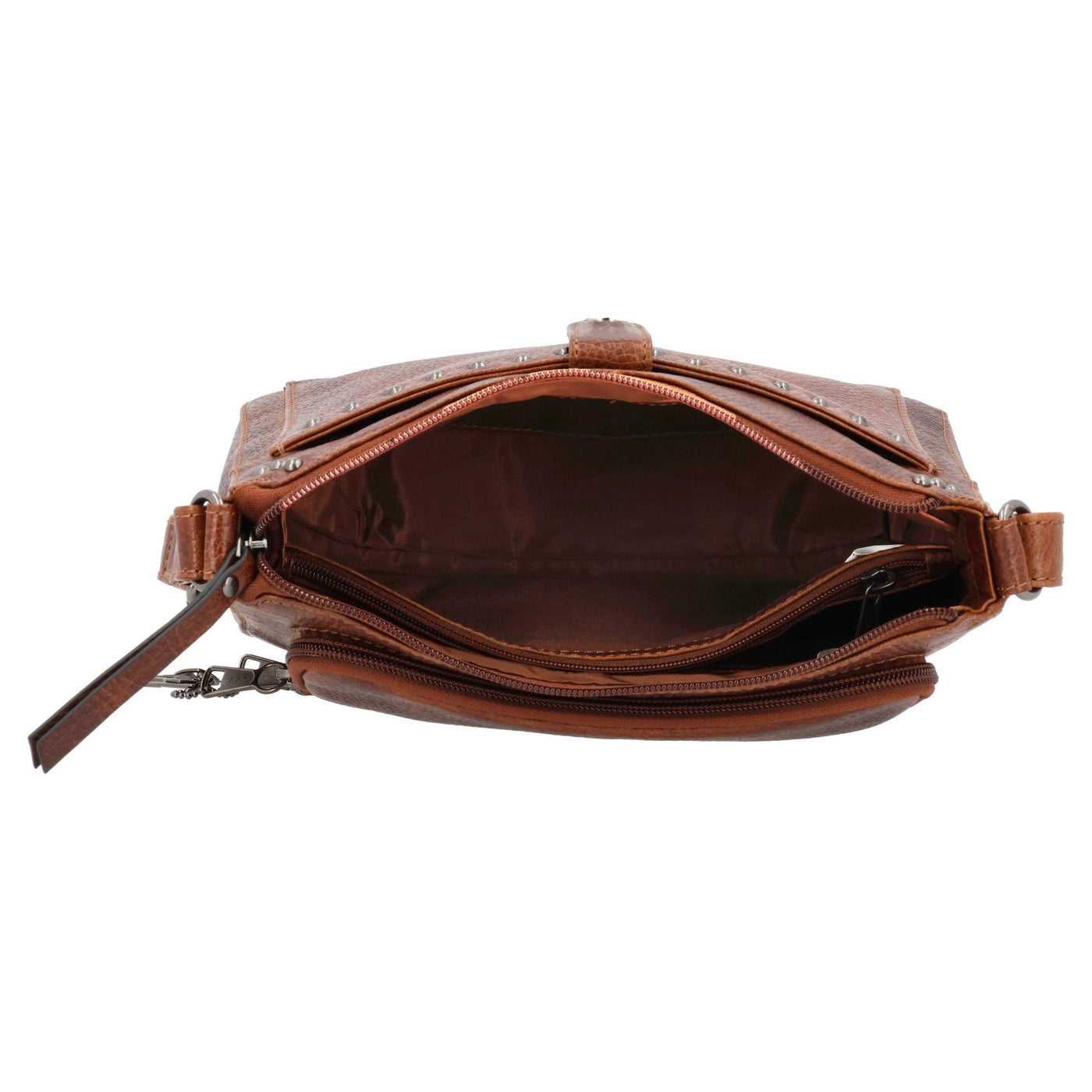 Concealed Carry Leah Buffalo Leather Crossbody w/Wallet by Lady Conceal