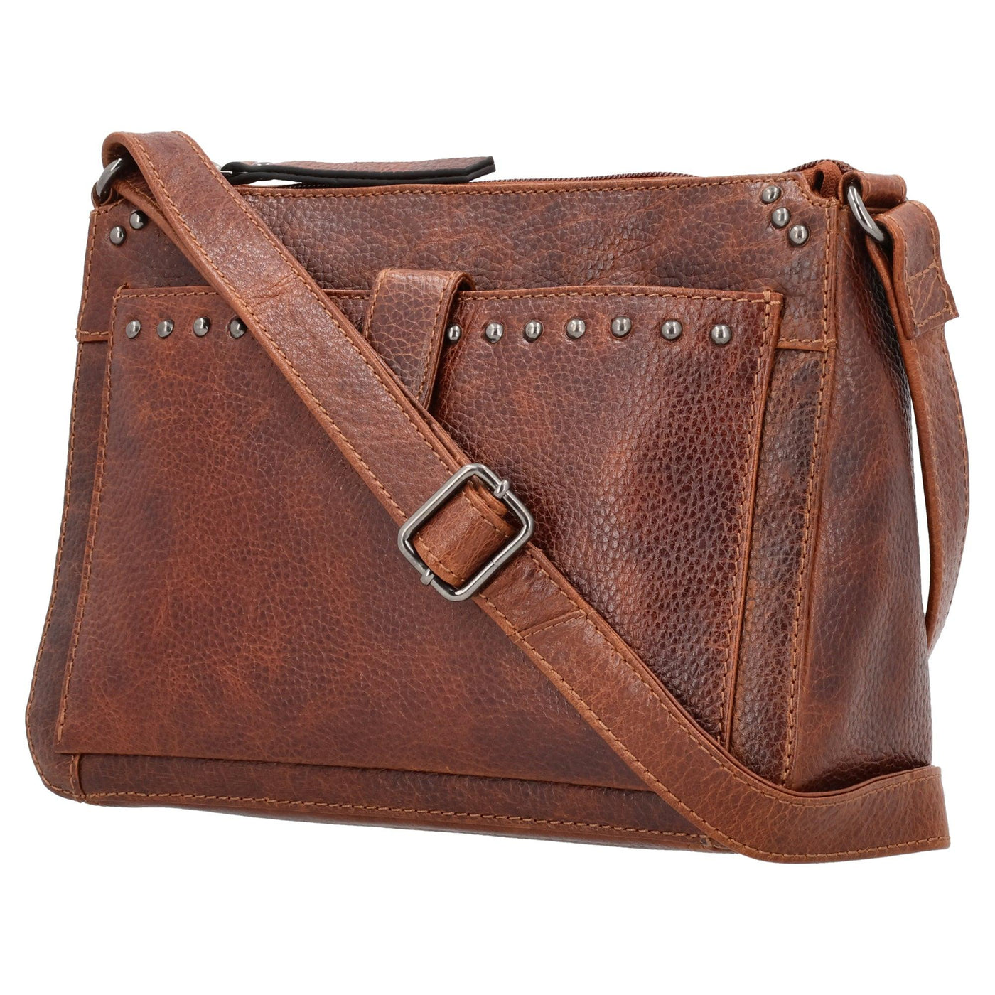 Concealed Carry Leah Buffalo Leather Crossbody w/Wallet by Lady Conceal