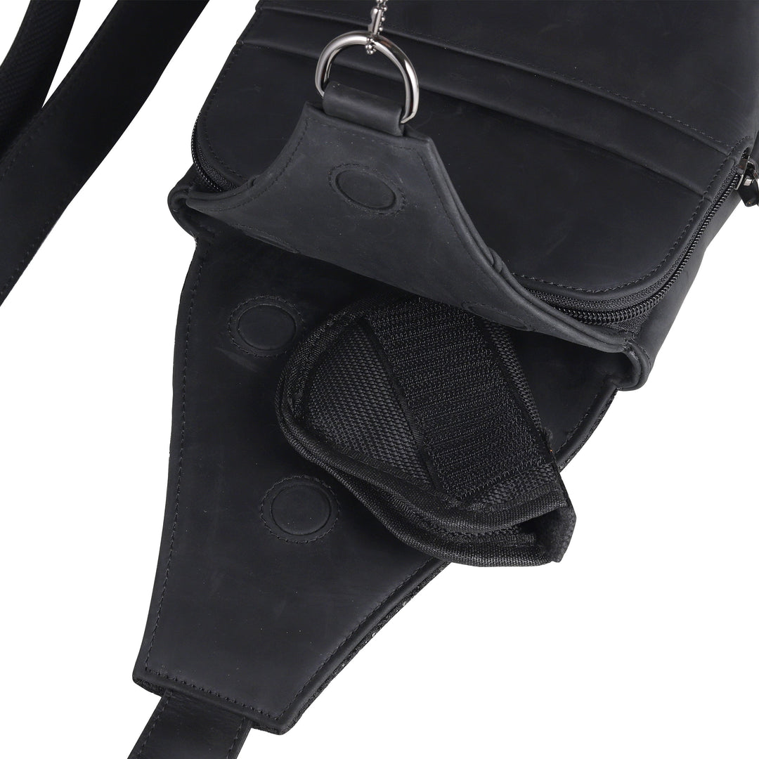 Concealed Carry Unisex Dakota Leather Sling by Lady Conceal