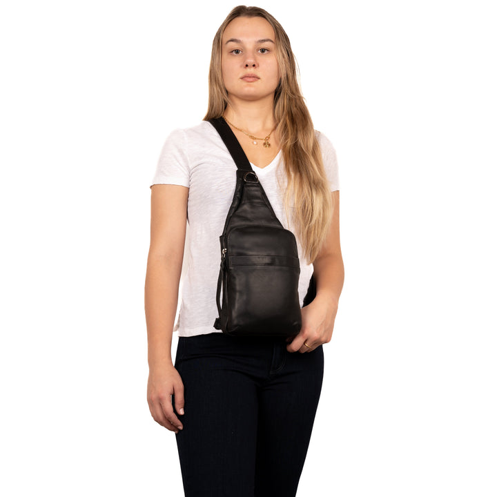 Concealed Carry Unisex Dakota Leather Sling by Lady Conceal