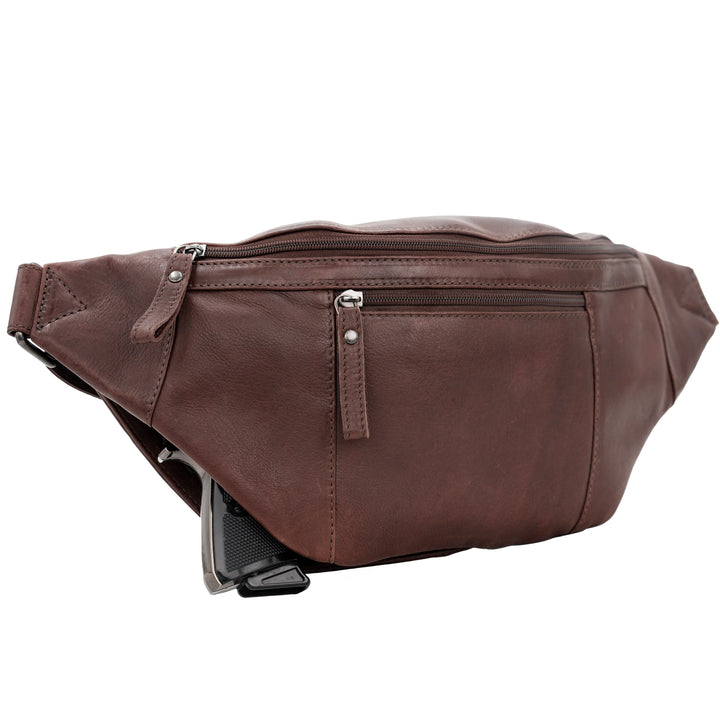 Concealed Carry Charlie Magnetic Leather Sling by Lady Conceal