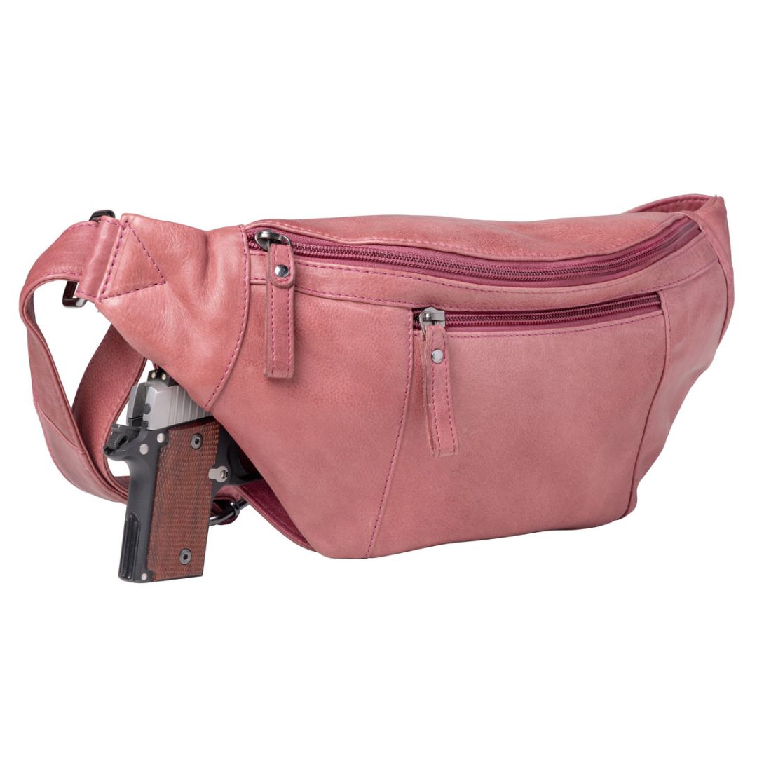 Concealed Carry Charlie Magnetic Leather Sling by Lady Conceal