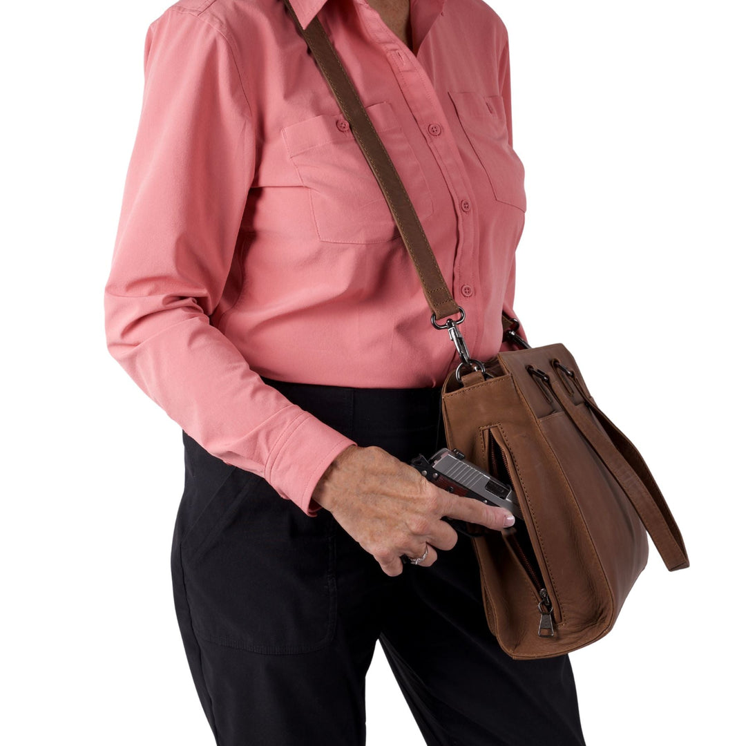 Concealed Carry Willow Computer Satchel by Lady Conceal