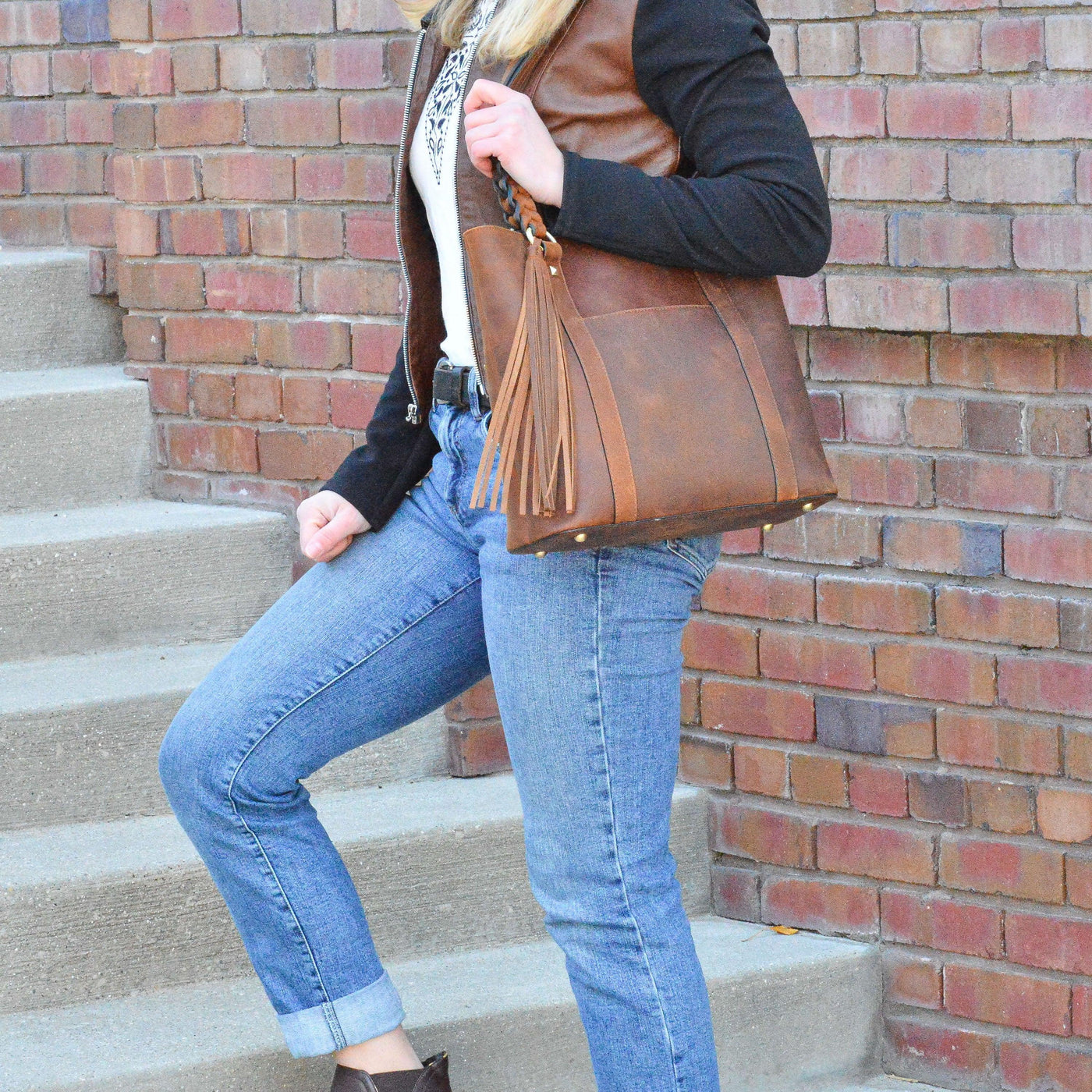 Concealed Carry Bella Leather Tote by Lady Conceal