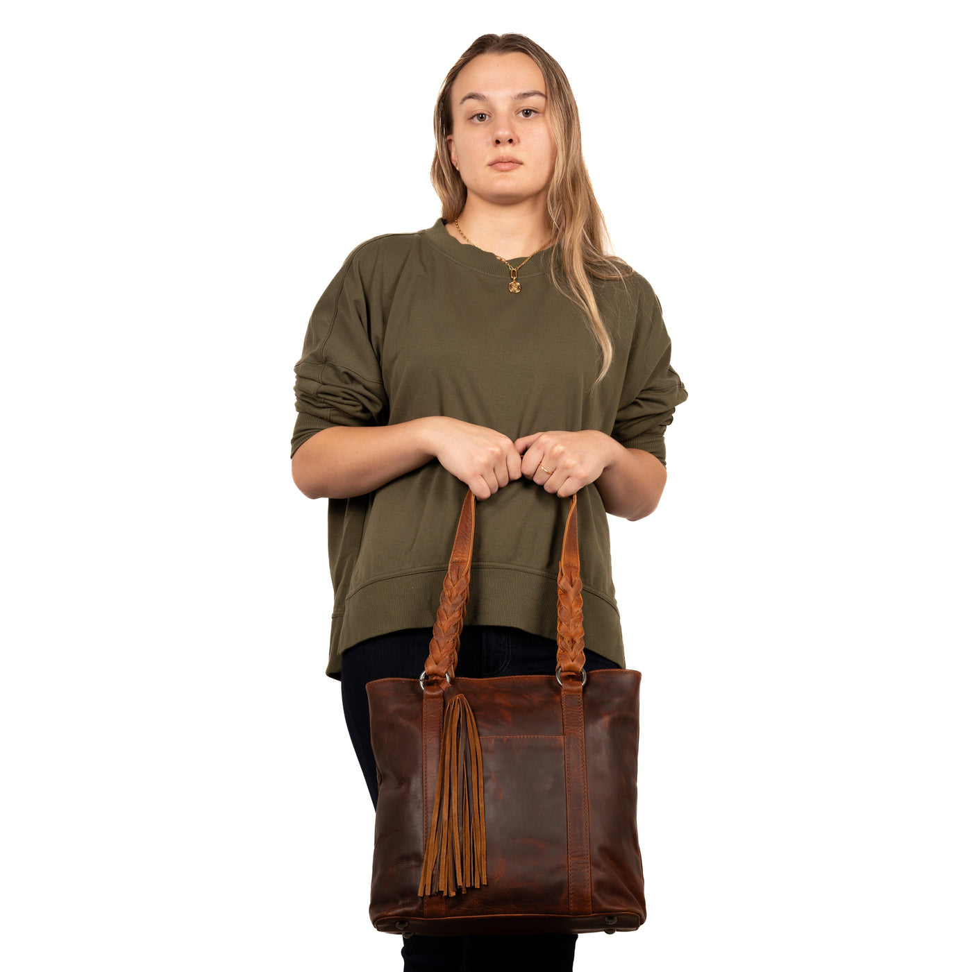 Concealed Carry Bella Leather Tote by Lady Conceal