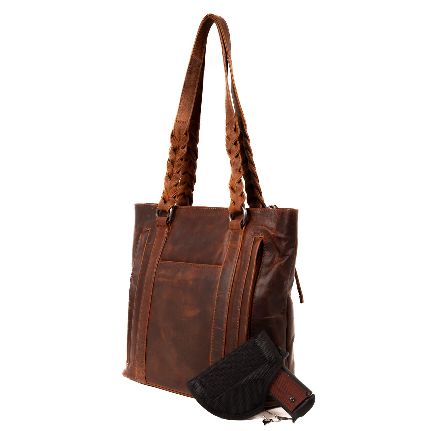 Concealed Carry Bella Leather Tote by Lady Conceal