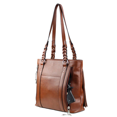 Concealed Carry Bella Leather Tote by Lady Conceal