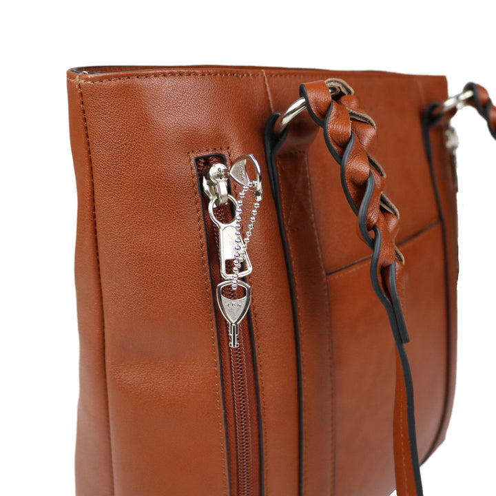 Concealed Carry Bella Leather Tote by Lady Conceal