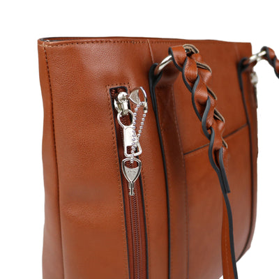 Concealed Carry Bella Leather Tote by Lady Conceal