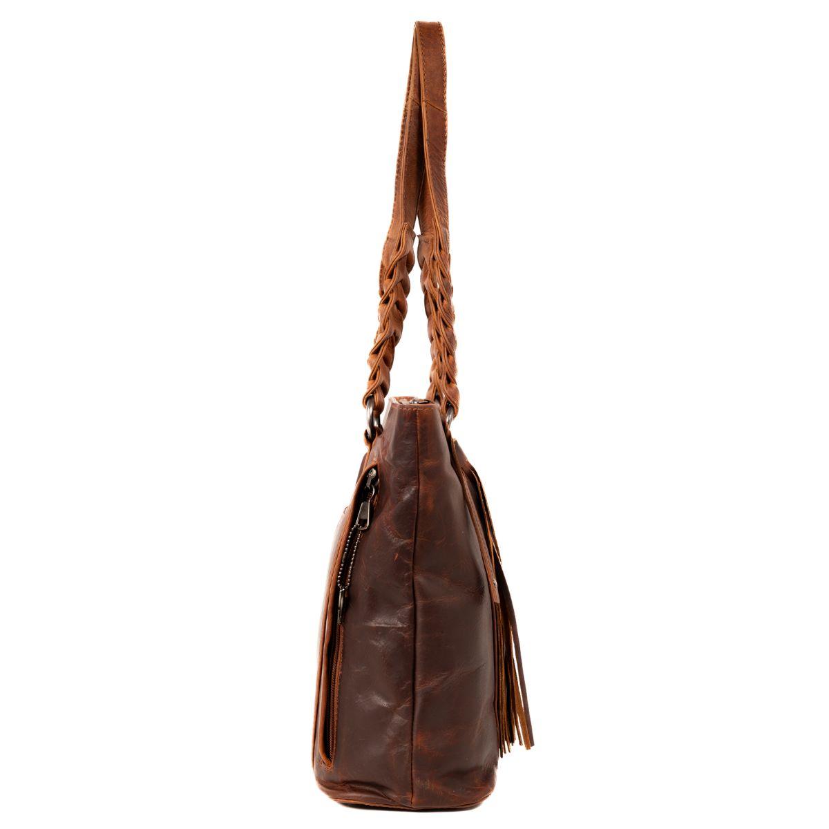 Concealed Carry Bella Leather Tote by Lady Conceal