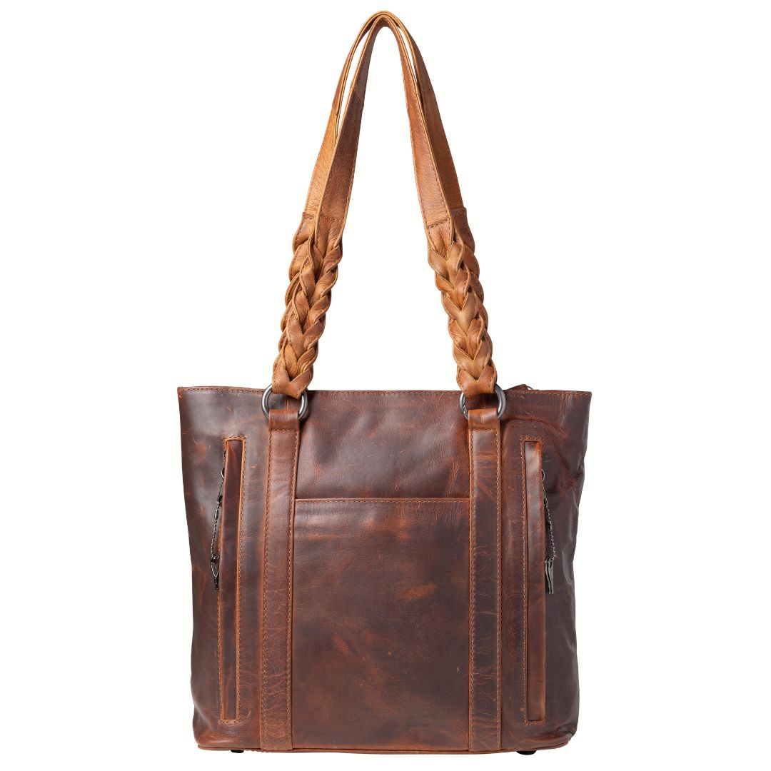 Concealed Carry Bella Leather Tote by Lady Conceal