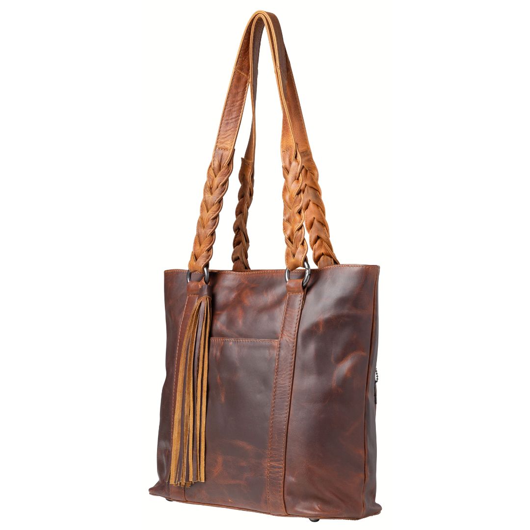 Concealed Carry Bella Leather Tote by Lady Conceal