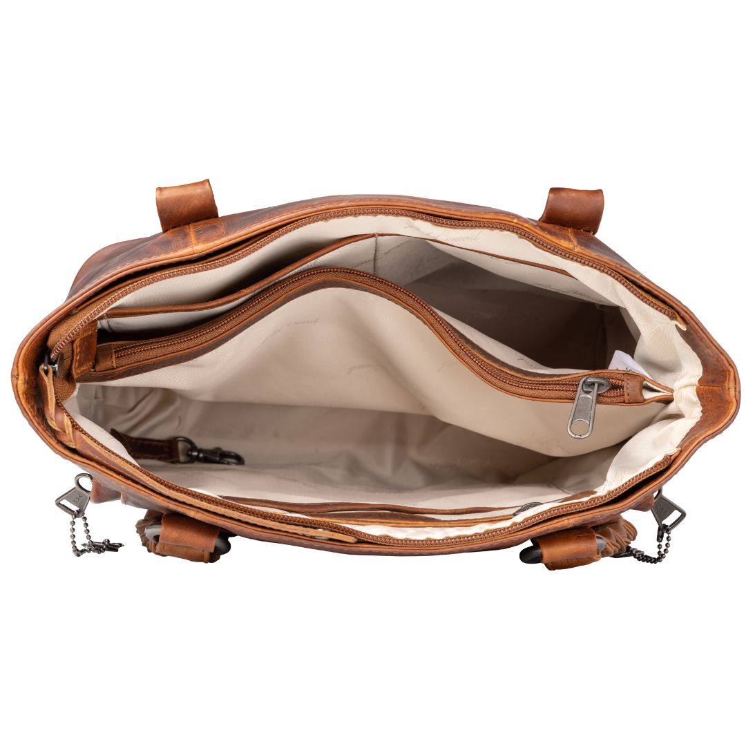 Concealed Carry Bella Leather Tote by Lady Conceal