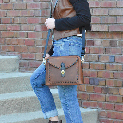 Concealed Carry Evelyn Leather Crossbody by Lady Conceal