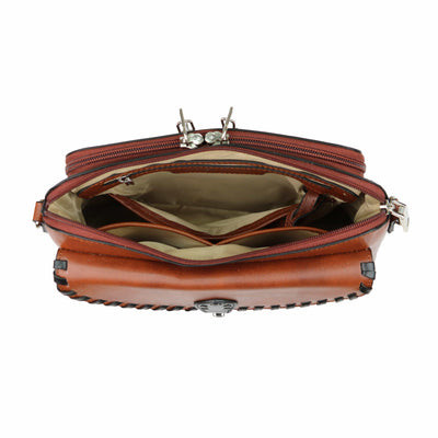 Concealed Carry Evelyn Leather Crossbody by Lady Conceal