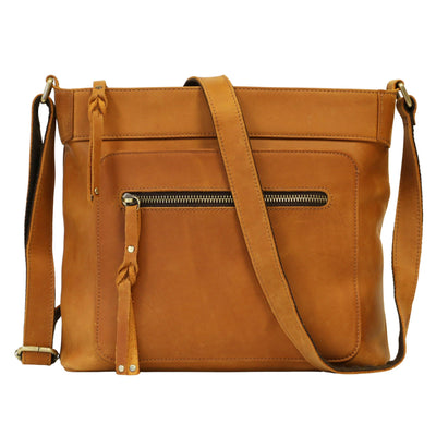 Concealed Carry Delaney Leather Crossbody by Lady Conceal