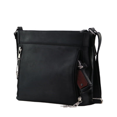 Concealed Carry Delaney Leather Crossbody by Lady Conceal