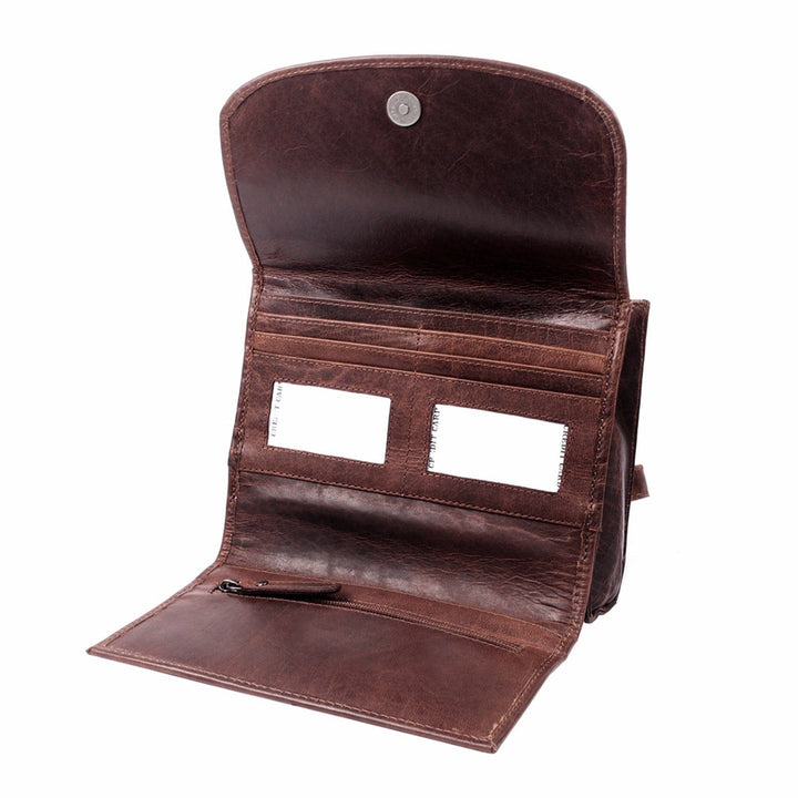 Concealed Carry Raelynn Buffalo Leather Crossbody RFID Organizer by Lady Conceal