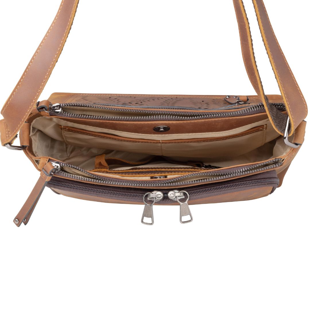 Concealed Carry Brynlee Leather Crossbody by Lady Conceal