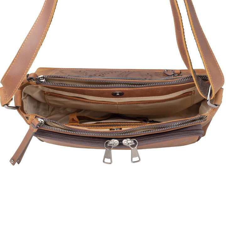 Concealed Carry Brynlee Leather Crossbody by Lady Conceal