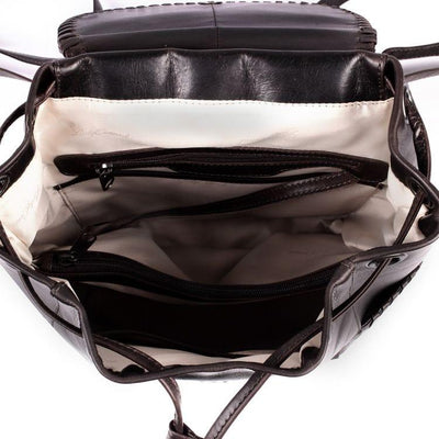 Concealed Carry Allie Leather Backpack by Lady Conceal