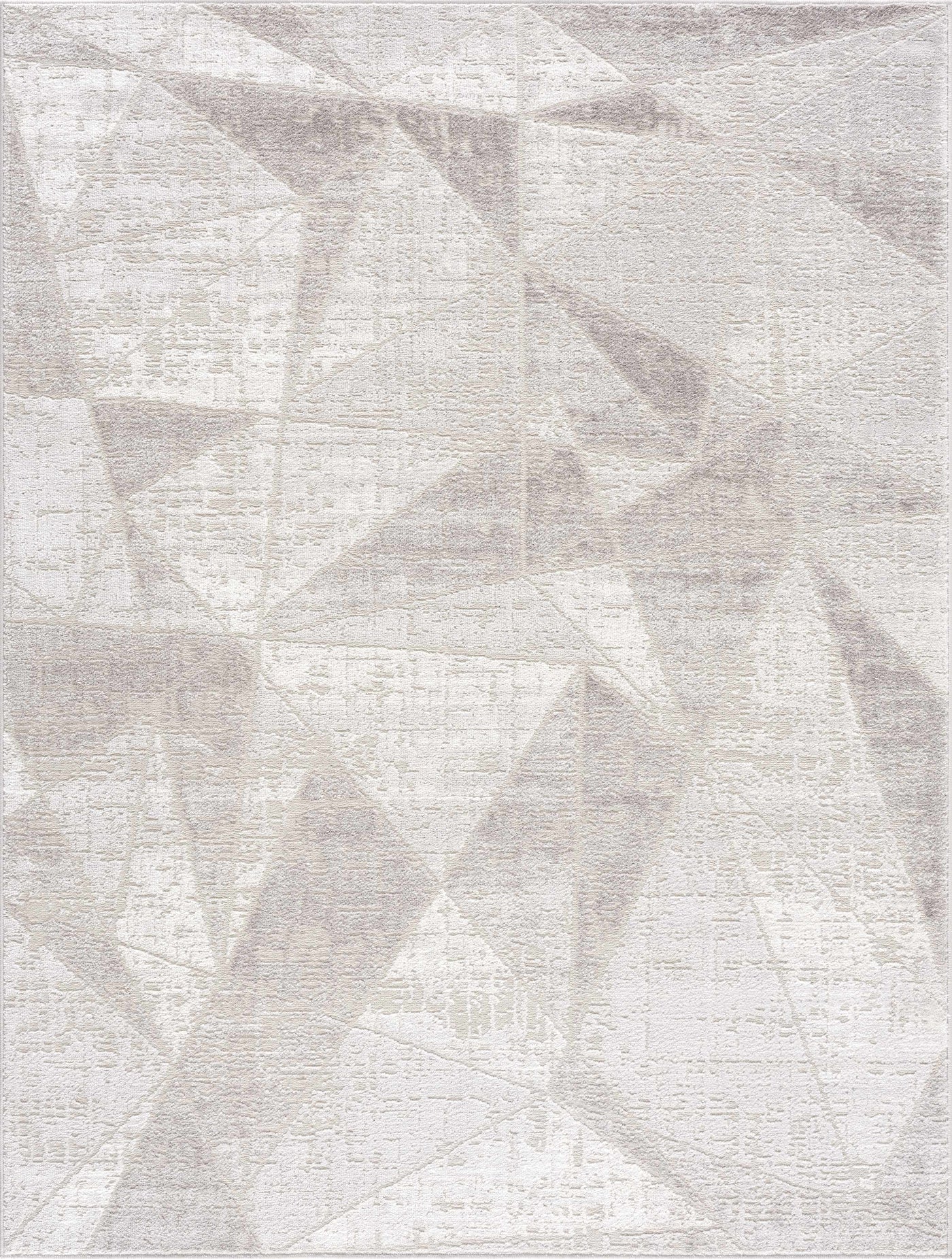 Basia Gray Geometric Modern Rug