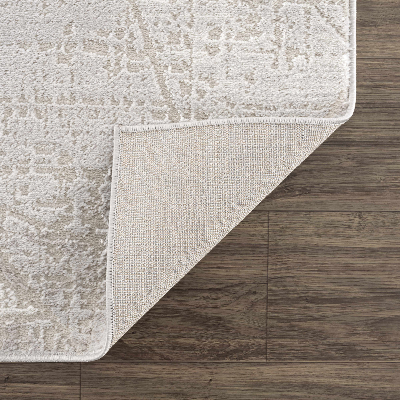 Basia Gray Geometric Modern Rug