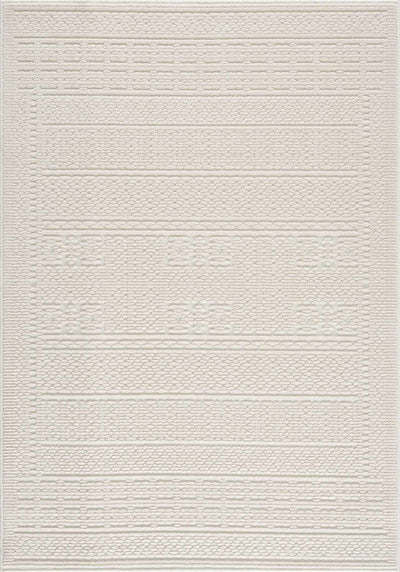 Bahar Cream Washable Area Rug