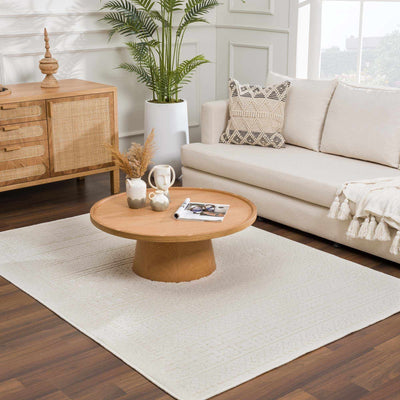 Bahar Cream Washable Area Rug