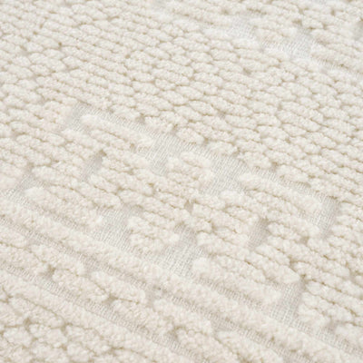 Bahar Cream Washable Area Rug