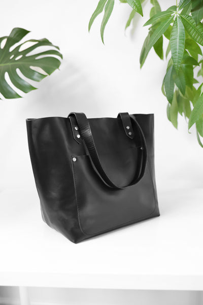 Atlas Market Tote Noir