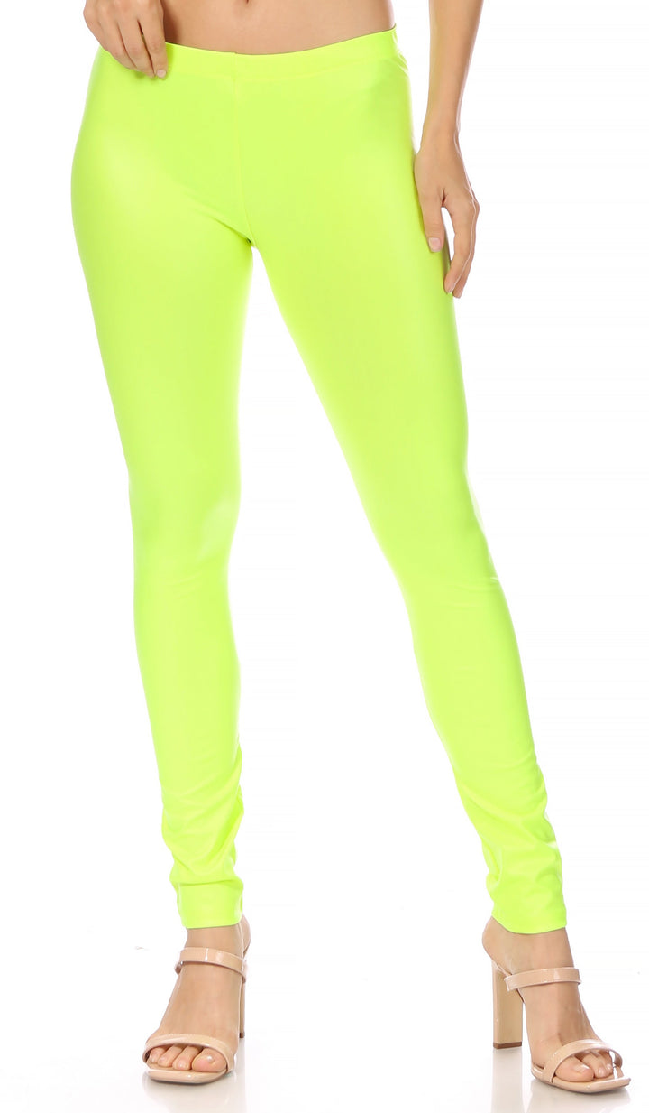 Sakkas Matte Liquid High Waist Stretch Leggings - Made in USA