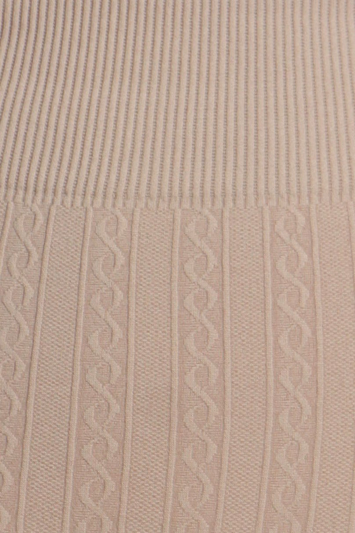 Sakkas Cable Knit Fleece Lined Leggings