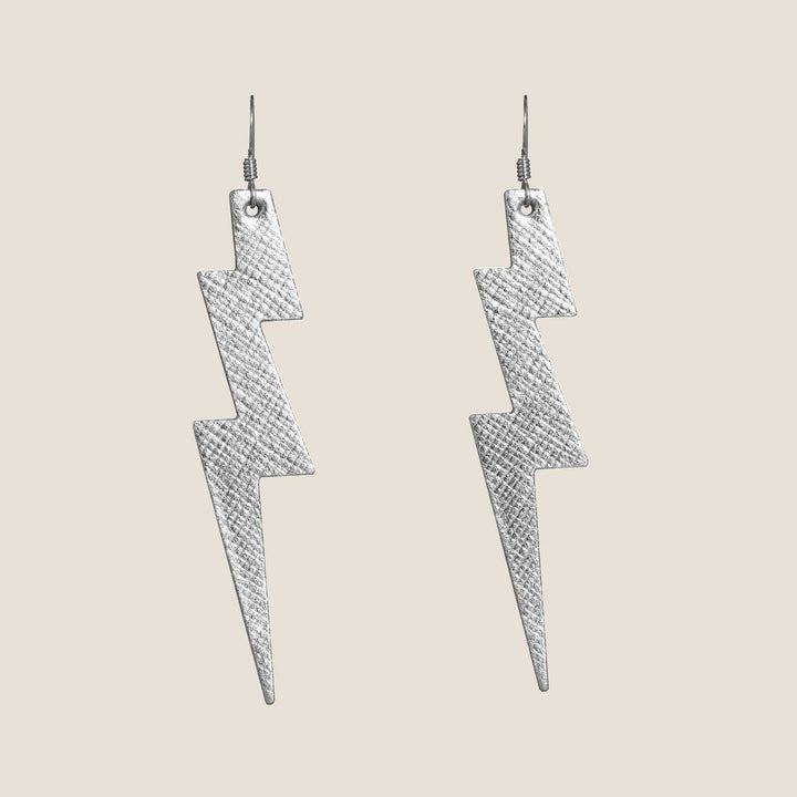 Silver Leaf Lightning Bolts