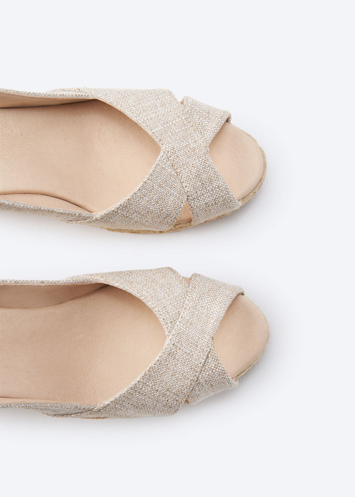 Llansa Limited Edition Canvas Espadrille Sandal Wedges
