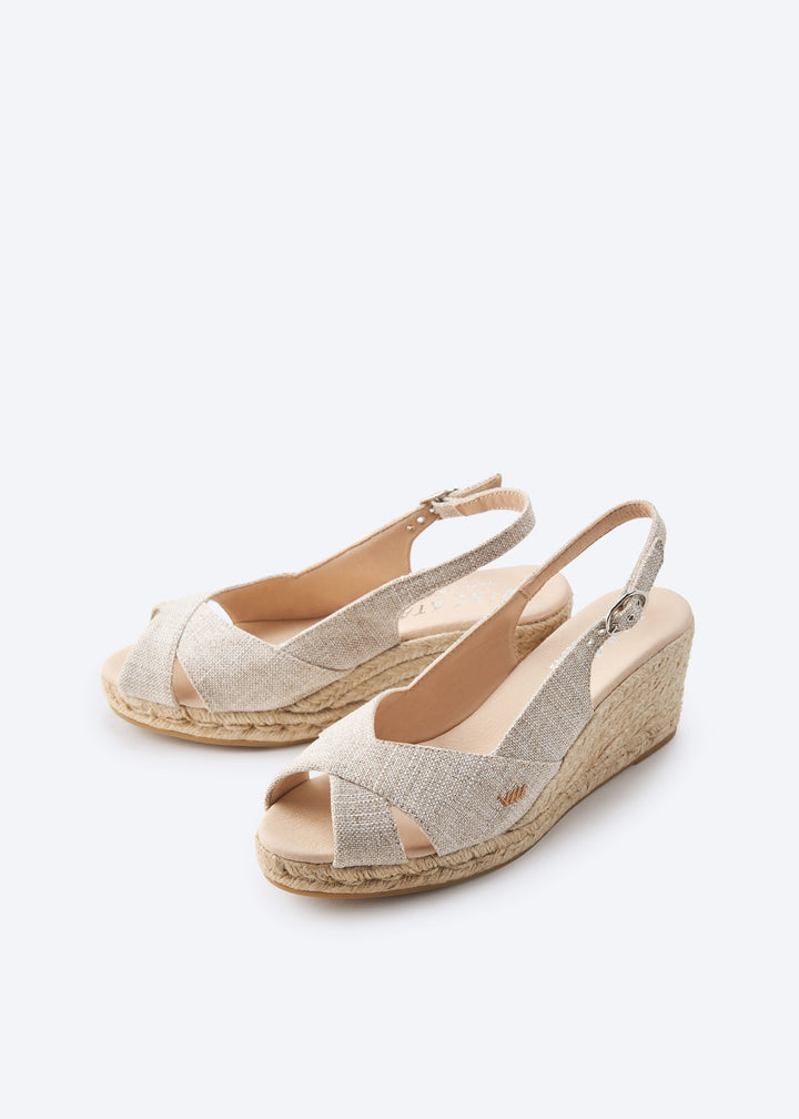 Llansa Limited Edition Canvas Espadrille Sandal Wedges