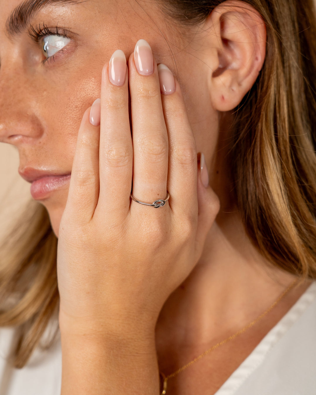 Sterling Silver Love Knot Ring