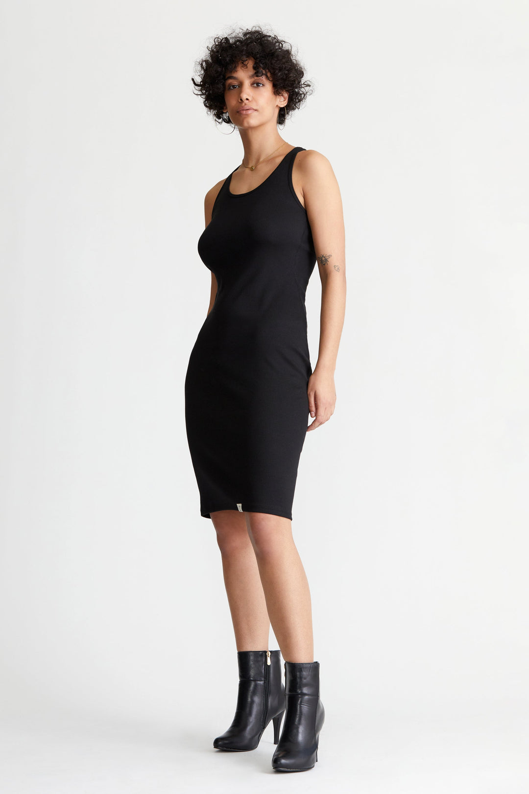 Pima Rib Knit L&L Racerback Dress