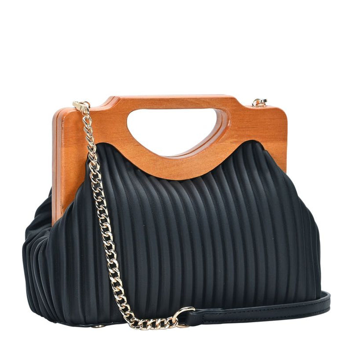 Coraline Wood frame Clutch