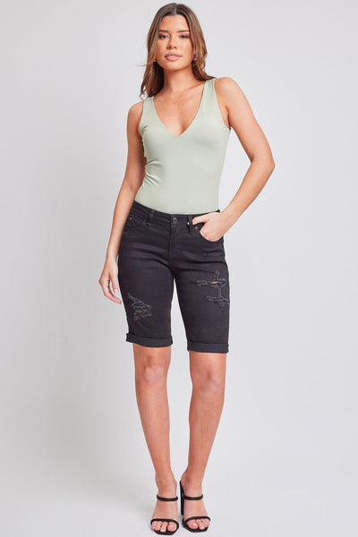 Women's WannaBettaButt Cuffed Bermuda Shorts