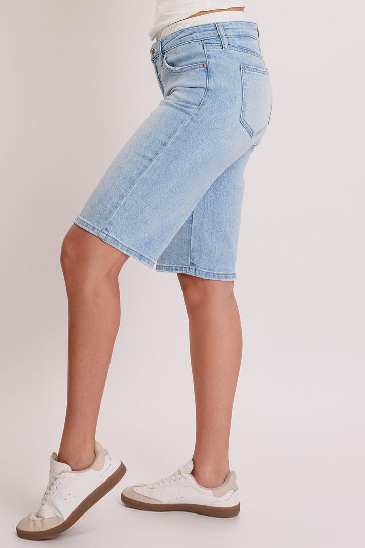 Women's Mid Rise Jort with Removable Boxer Waist