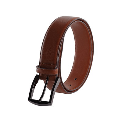 Metallic Black Square 2 Vegan Belt (Sizes Black: 30. Brown: 34-38)