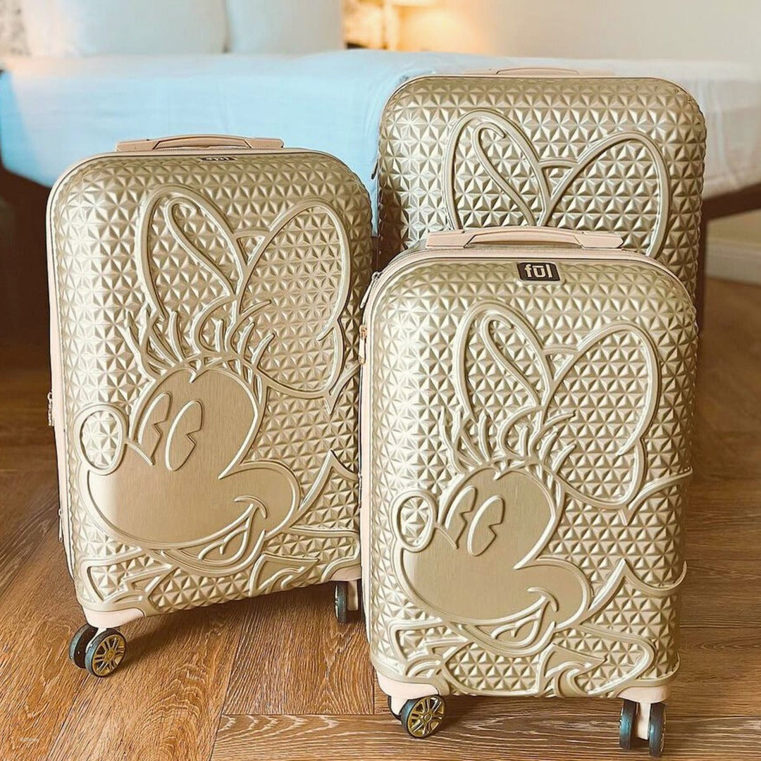 Disney Minnie Mouse FŪL 25" Luggage Spinner Taupe