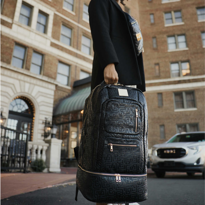 Black Monogram Leather Patented Carry-On Backpack (Only 150 Made)