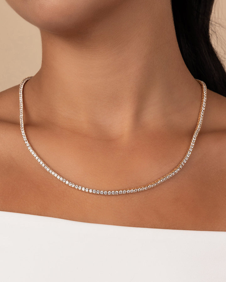 Cecil CZ Tennis Necklace