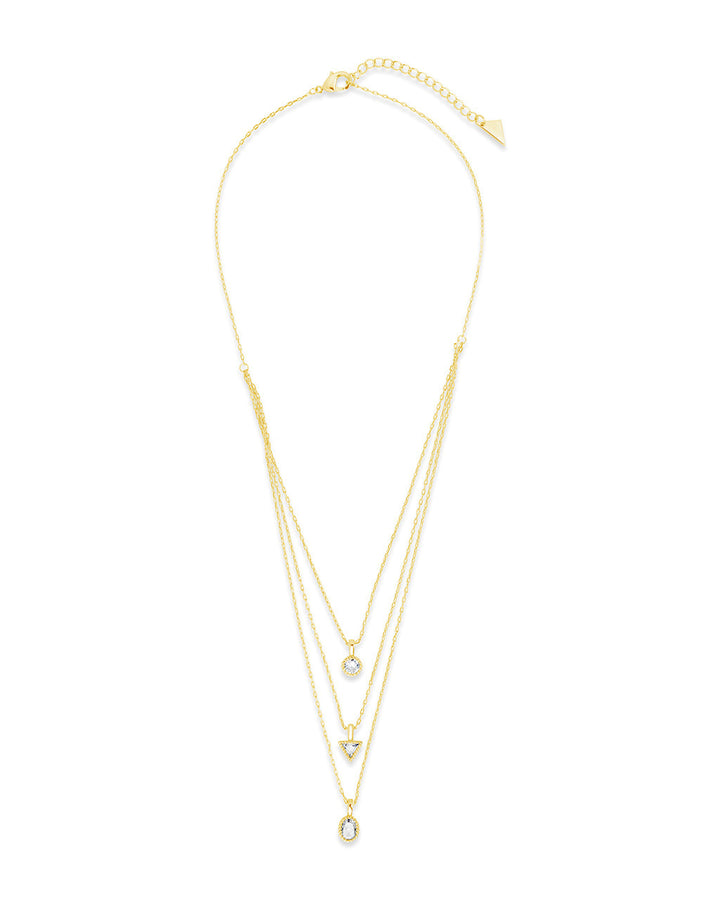 Julie CZ & Layered Chain Necklace