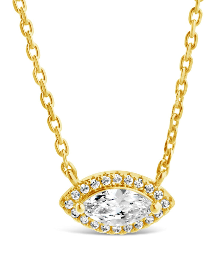 Jamie CZ Evil Eye Pendant Necklace