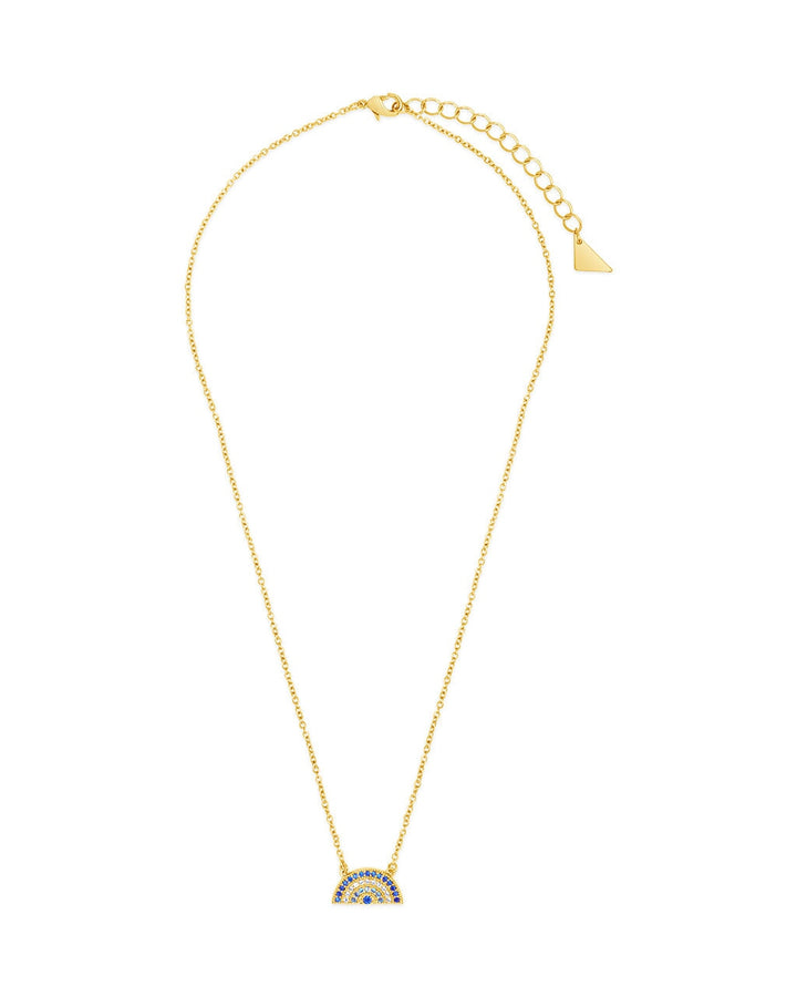 Rainbow CZ Pendant Necklace