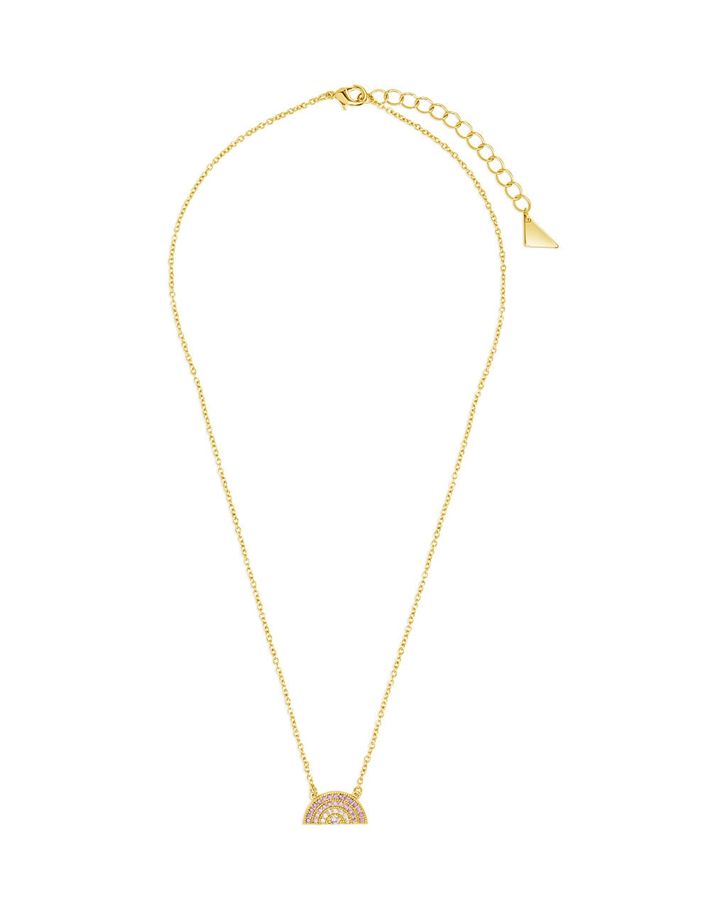 Rainbow CZ Pendant Necklace