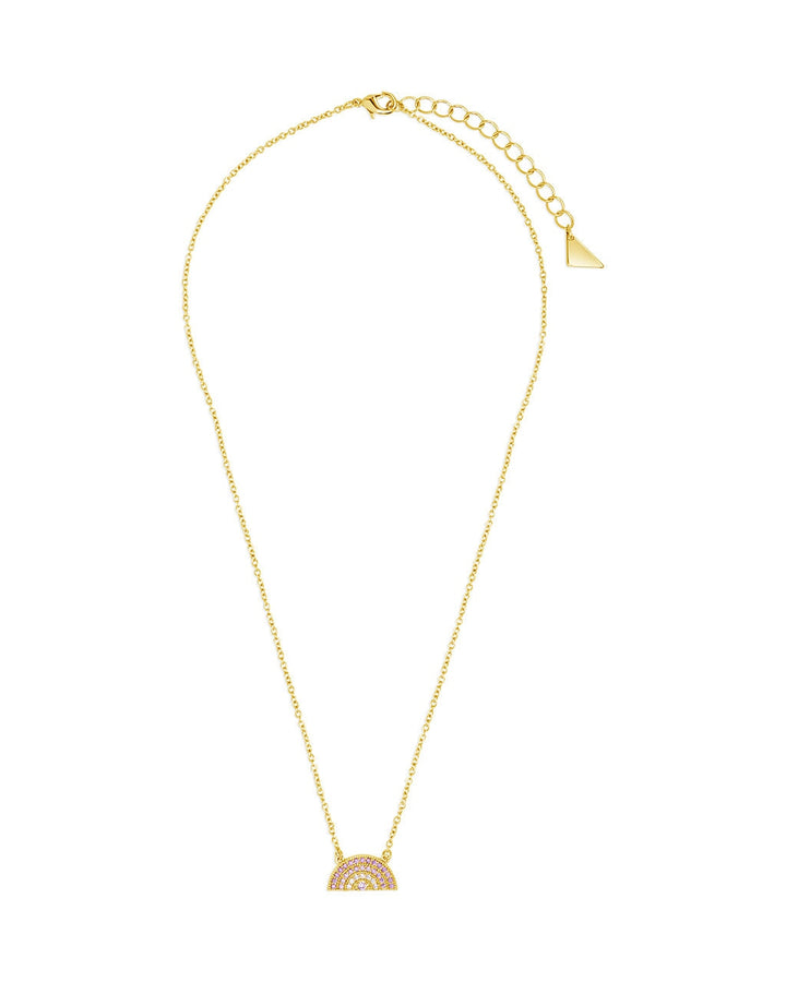 Rainbow CZ Pendant Necklace